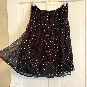 Motel Strapless Black Polka Dot Dress
